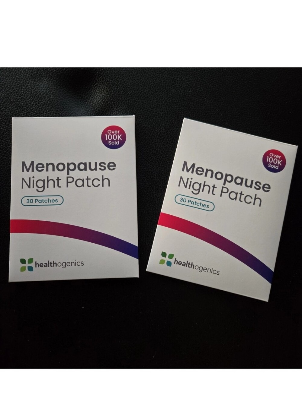 Two Healthogenics Menopause Night Relief Transdermal Patches Sleep Vit D Herbal